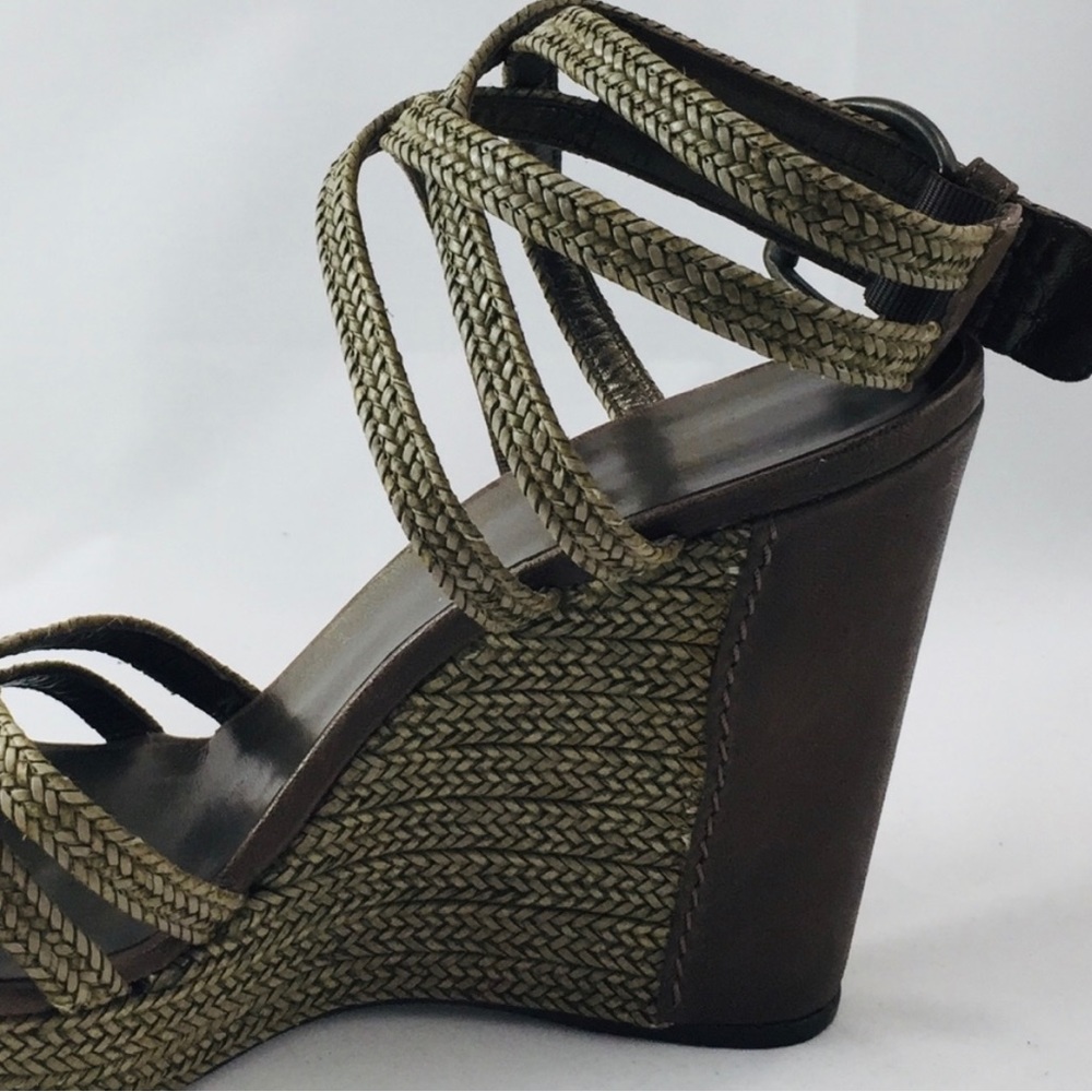 Stuart Weitzman Green Straw Espadrilles - New - Picture 5 of 5